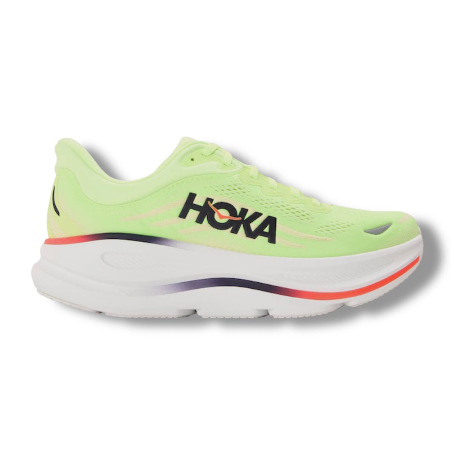 HOKA BONDI RUNNING TRAINERS NEON YELLOW