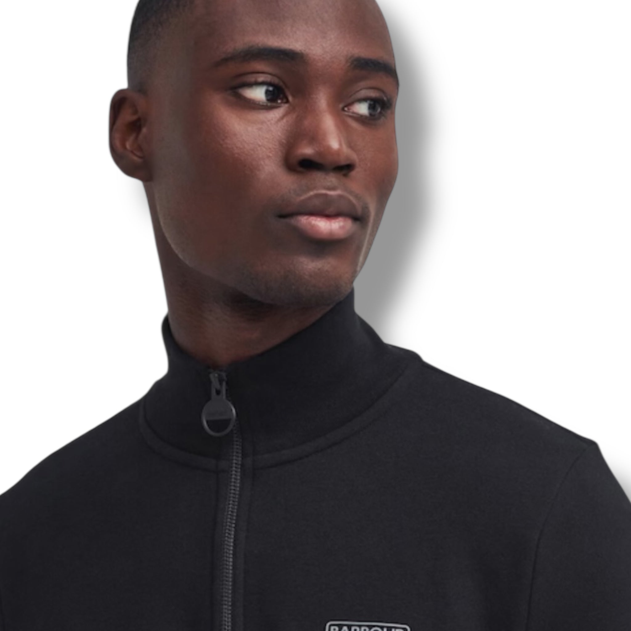 BARBOUR INTERNATIONAL 1/4 ZIP SWEATSHIRT BLACK