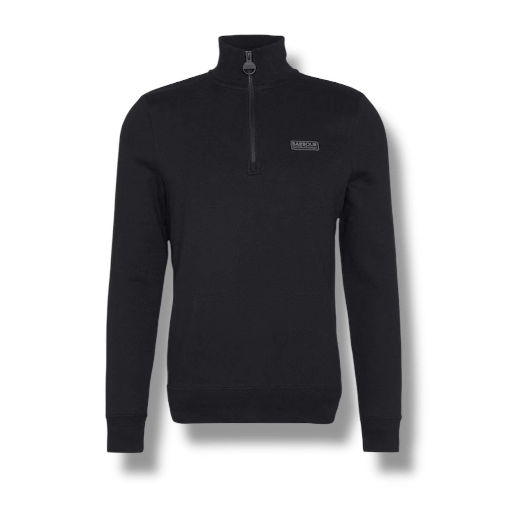 BARBOUR INTERNATIONAL 1/4 ZIP SWEATSHIRT BLACK